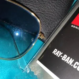 Ray-Ban | Accessories | Ray Ban 52 Gold And Blue | Poshmark display picture 1